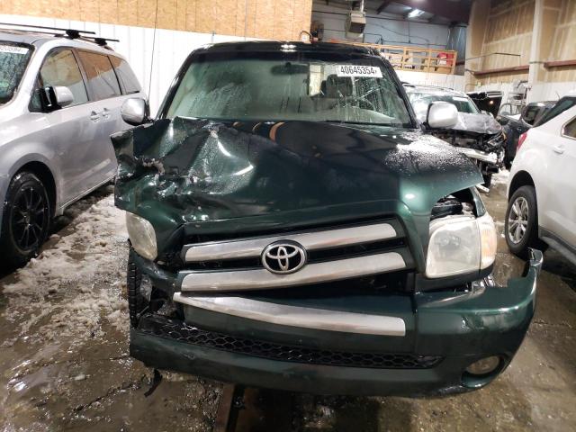 5TBBT44125S461613 - 2005 TOYOTA TUNDRA ACCESS CAB SR5 GREEN photo 5