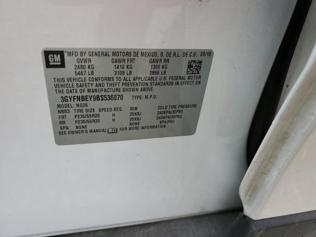 3GYFNBEY9BS536070 - 2011 CADILLAC SRX PERFORMANCE COLLECTION Ақ фото 13