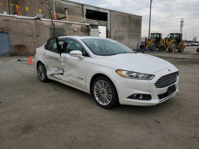 3FA6P0LU3ER202249 - 2014 FORD FUSION SE HYBRID WHITE photo 4