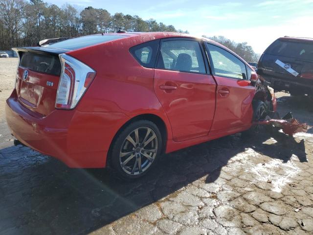 JTDKN3DU7F0417441 - 2015 TOYOTA PRIUS RED photo 3