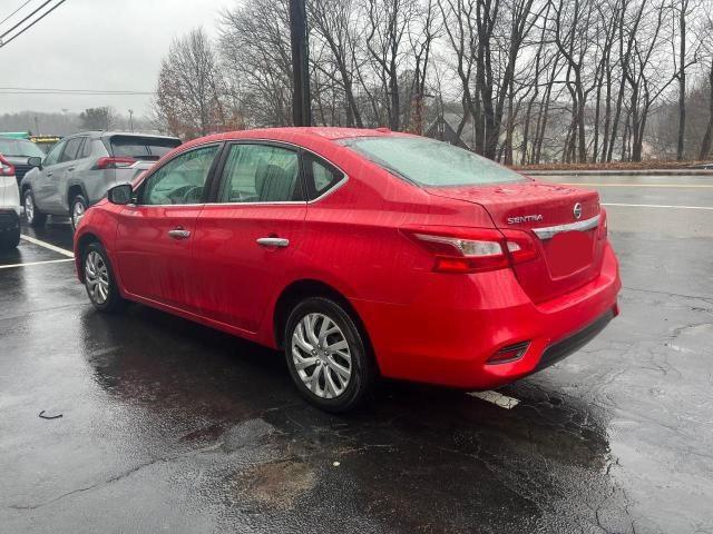 3N1AB7AP1HY310245 - 2017 NISSAN SENTRA S RED photo 3