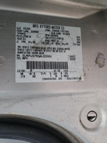 5LMFU27R54LJ35504 - 2004 LINCOLN NAVIGATOR 银色 照片 13