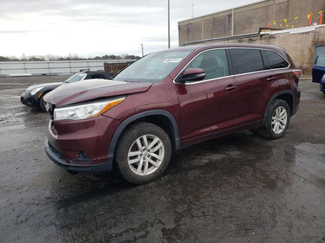 5TDZKRFH1FS051936 - 2015 TOYOTA HIGHLANDER LE RED photo 1