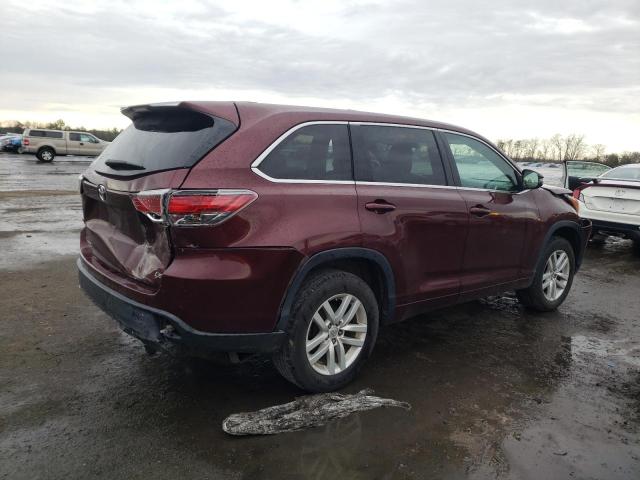 5TDZKRFH1FS051936 - 2015 TOYOTA HIGHLANDER LE RED photo 3