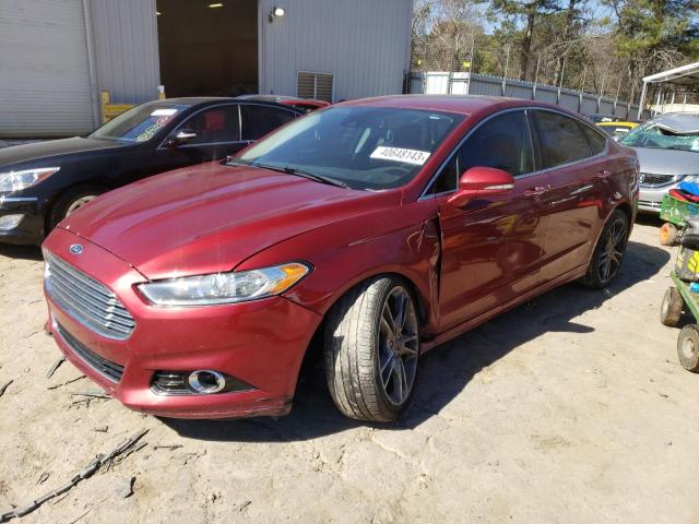 3FA6P0K93DR277268 - 2013 FORD FUSION TITANIUM BURGUNDY photo 1