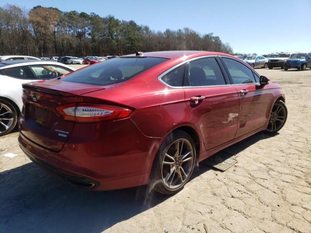 3FA6P0K93DR277268 - 2013 FORD FUSION TITANIUM BURGUNDY photo 3