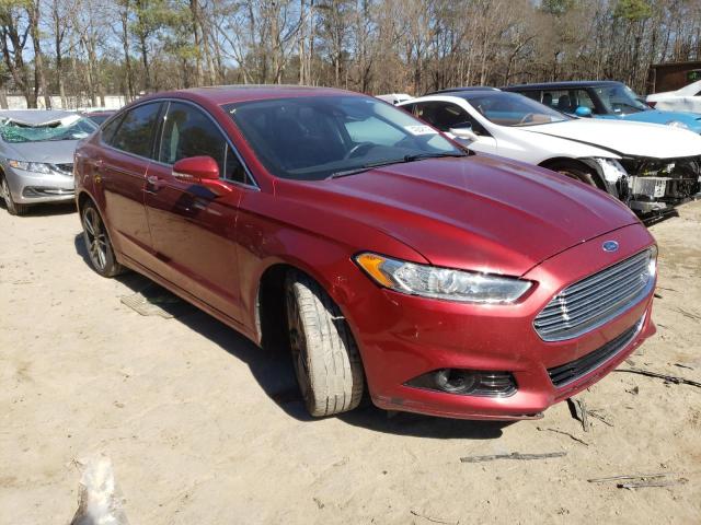 3FA6P0K93DR277268 - 2013 FORD FUSION TITANIUM BURGUNDY photo 4