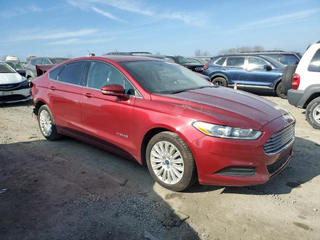 3FA6P0LU2ER390052 - 2014 FORD FUSION SE HYBRID BURGUNDY photo 4