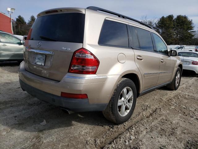 4JGBF71E57A124520 - 2007 MERCEDES-BENZ GL 450 4MATIC TAN photo 3