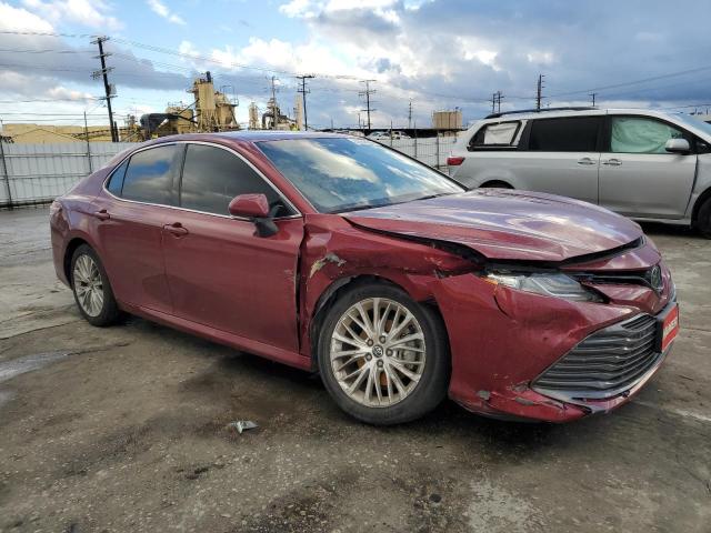 4T1B11HK0JU514907 - 2018 TOYOTA CAMRY L BURGUNDY photo 4