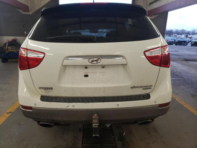 KM8NUDCC2AU126857 - 2010 HYUNDAI VERACRUZ GLS WHITE photo 6