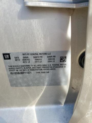 1G11C5SL0EF111371 - 2014 CHEVROLET MALIBU 1LT TAN photo 12