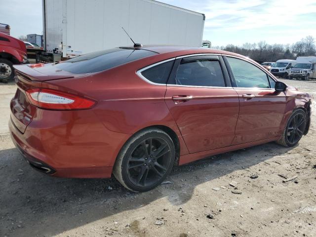 3FA6P0K93ER175714 - 2014 FORD FUSION TITANIUM BURGUNDY photo 3