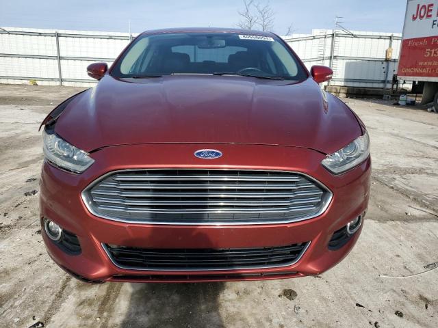 3FA6P0K93ER175714 - 2014 FORD FUSION TITANIUM BURGUNDY photo 5