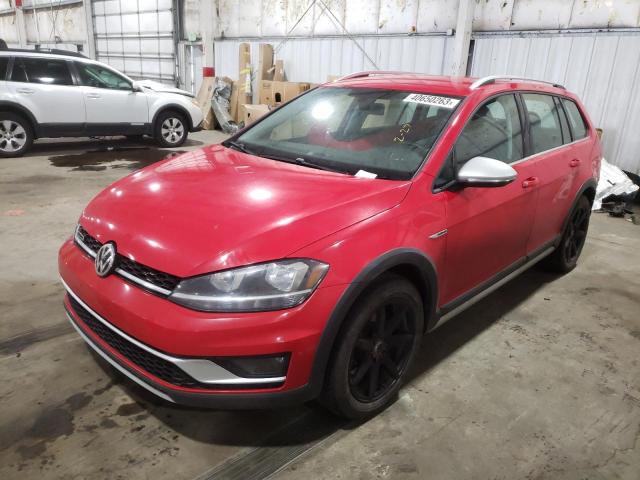 3VWH17AU6KM519271 - 2019 VOLKSWAGEN GOLF ALLTR S RED photo 1