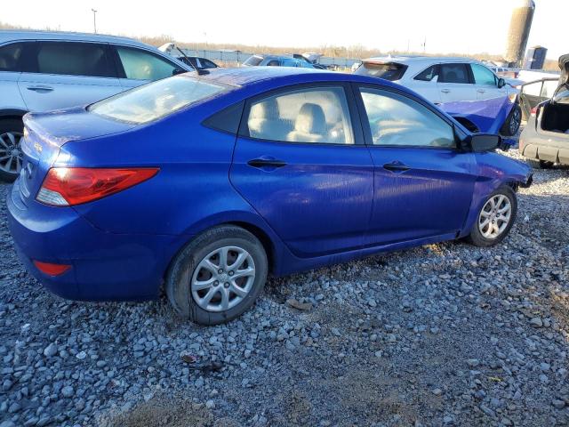 KMHCT4AE1CU047407 - 2012 HYUNDAI ACCENT GLS BLUE photo 3