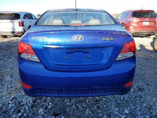 KMHCT4AE1CU047407 - 2012 HYUNDAI ACCENT GLS BLUE photo 6