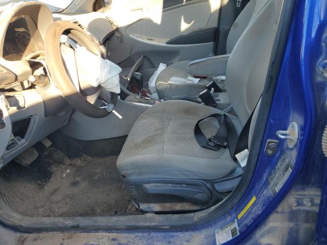 KMHCT4AE1CU047407 - 2012 HYUNDAI ACCENT GLS BLUE photo 7