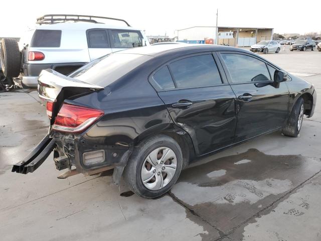 2HGFB2F58DH596447 - 2013 HONDA CIVIC LX BLACK photo 3