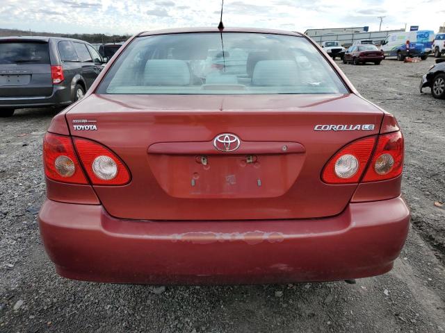 1NXBR32E88Z006234 - 2008 TOYOTA COROLLA CE BURGUNDY photo 6