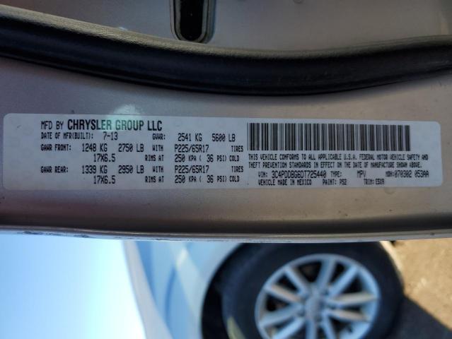 3C4PDDBG6DT725440 - 2013 DODGE JOURNEY SXT SILVER photo 14