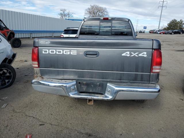 1B7GG22N01S346764 - 2001 DODGE DAKOTA GRAY photo 6