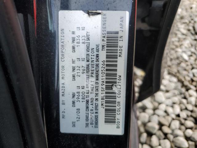 JM1BL1SF9A1105266 - 2010 MAZDA 3 I BLACK photo 12