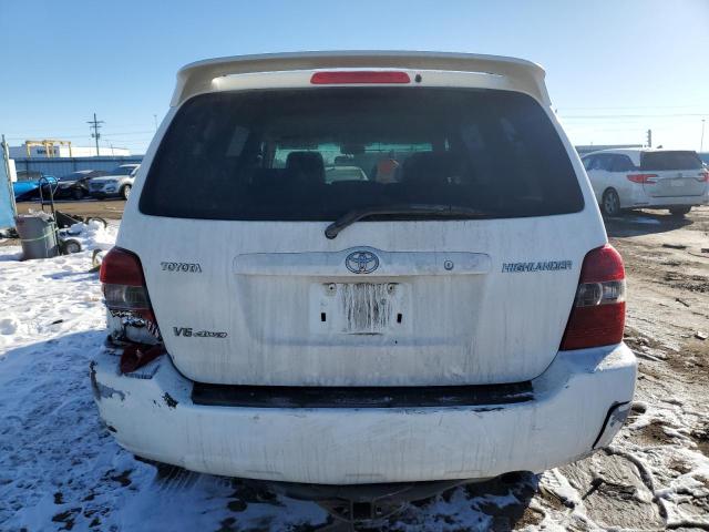 JTEEP21A670213447 - 2007 TOYOTA HIGHLANDER SPORT WHITE photo 6