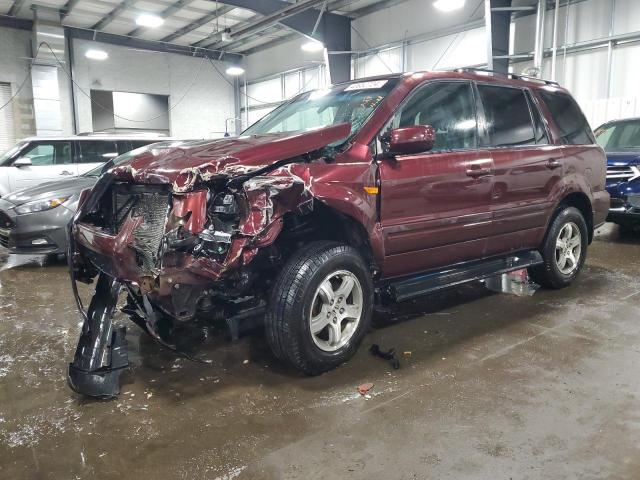 5FNYF18767B007197 - 2007 HONDA PILOT EXL BURGUNDY photo 1