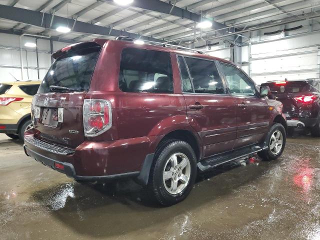 5FNYF18767B007197 - 2007 HONDA PILOT EXL BURGUNDY photo 3