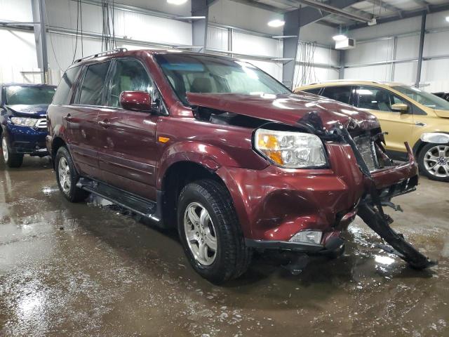 5FNYF18767B007197 - 2007 HONDA PILOT EXL BURGUNDY photo 4