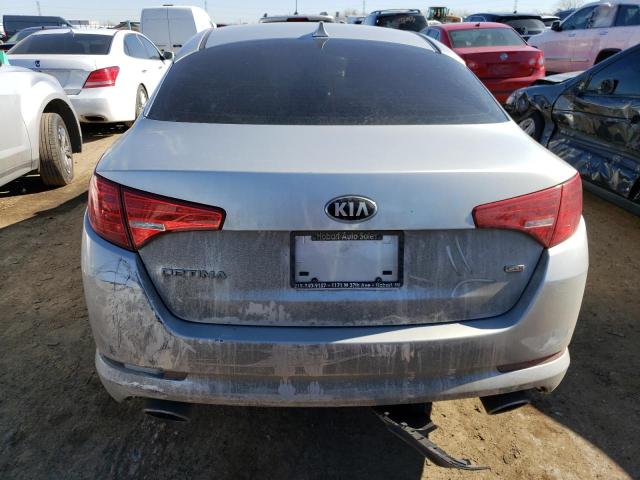 KNAGM4A73D5420797 - 2013 KIA OPTIMA LX SILVER photo 6