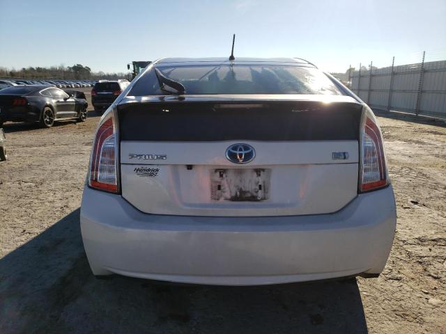 JTDKN3DU1E0367070 - 2014 TOYOTA PRIUS WHITE photo 6