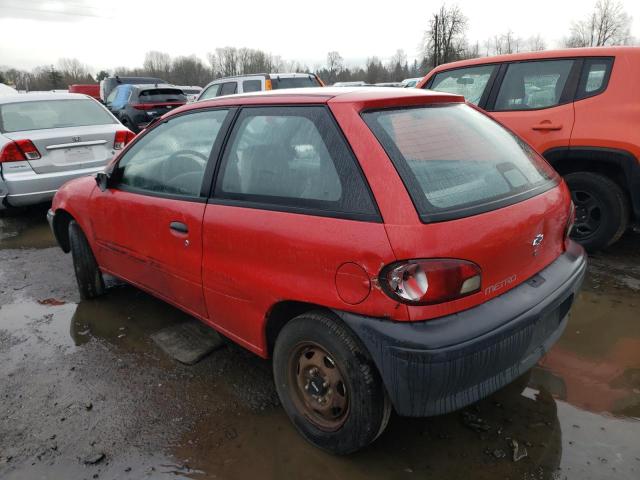 2C1MR2267T6752369 - 1996 GEO METRO BASE RED photo 2