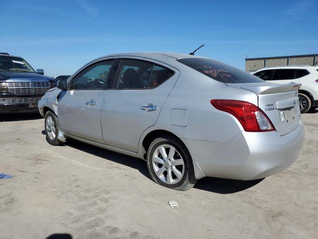 3N1CN7AP6EL868374 - 2014 NISSAN VERSA S SILVER photo 2