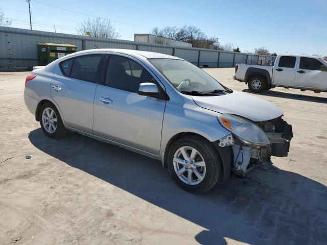 3N1CN7AP6EL868374 - 2014 NISSAN VERSA S SILVER photo 4