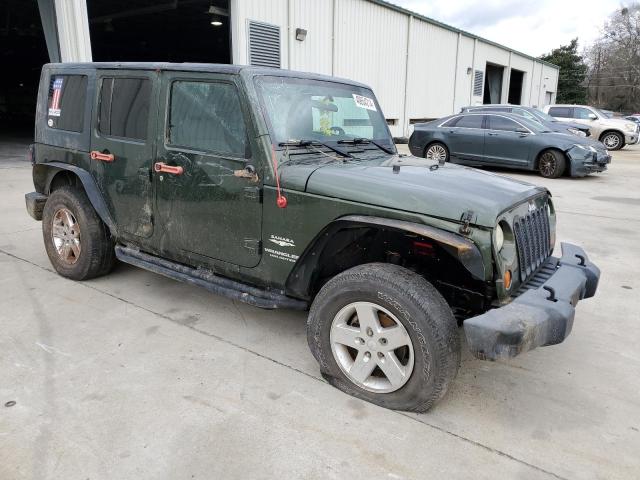 1J4GB59117L102234 - 2007 JEEP WRANGLER SAHARA GREEN photo 4