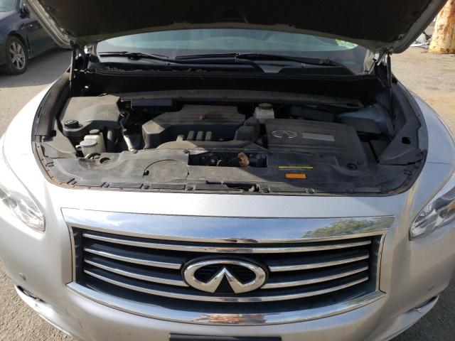 5N1CL0MM5EC529477 - 2014 INFINITI QX60 HYBRID SILVER photo 12