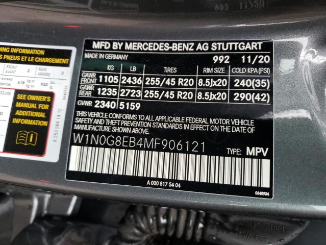 W1N0G8EB4MF906121 - 2021 MERCEDES-BENZ GLC 300 4MATIC GRAY photo 13