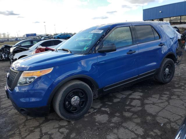 1FM5K8AT7EGC38669 - 2014 FORD EXPLORER POLICE INTERCEPTOR BLUE photo 1