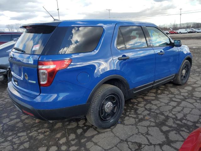 1FM5K8AT7EGC38669 - 2014 FORD EXPLORER POLICE INTERCEPTOR BLUE photo 3