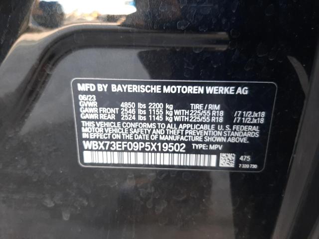 WBX73EF09P5X19502 - 2023 BMW X1 XDRIVE28I BLACK photo 13