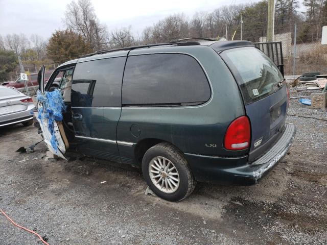 1C4GP54L0YB590521 - 2000 CHRYSLER TOWN & COU LXI GREEN photo 2