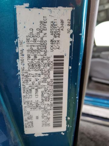 5TBBT44122S310248 - 2002 TOYOTA TUNDRA ACCESS CAB ტალღისფერი ფოტო 12
