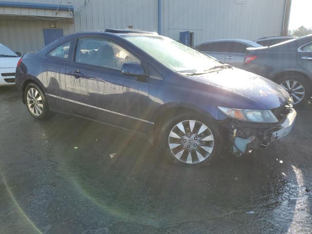 2HGFG12879H519250 - 2009 HONDA CIVIC EX BLUE photo 4