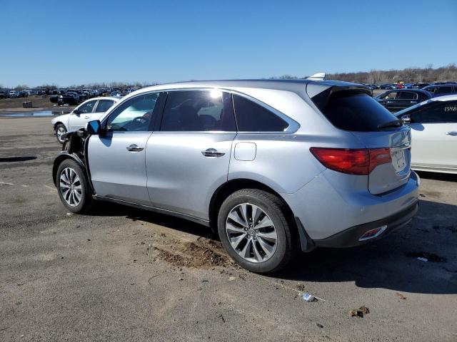 5FRYD4H40GB006073 - 2016 ACURA MDX TECHNOLOGY SILVER photo 2