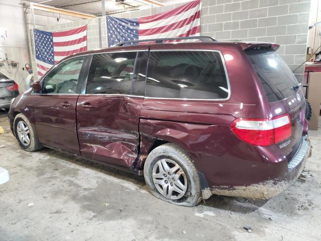 5FNRL38707B448476 - 2007 HONDA ODYSSEY EXL BURGUNDY photo 2