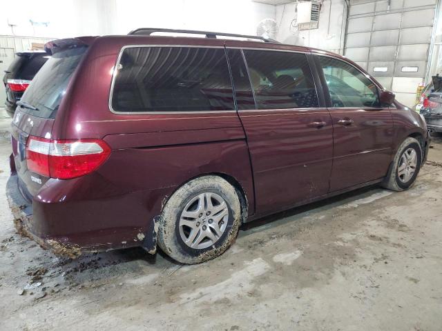 5FNRL38707B448476 - 2007 HONDA ODYSSEY EXL BURGUNDY photo 3