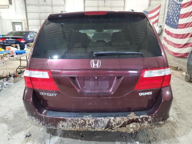 5FNRL38707B448476 - 2007 HONDA ODYSSEY EXL BURGUNDY photo 6