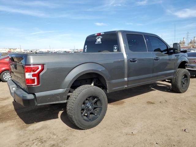 1FTFW1EG0JKD90852 - 2018 FORD F150 SUPERCREW GRAY photo 3